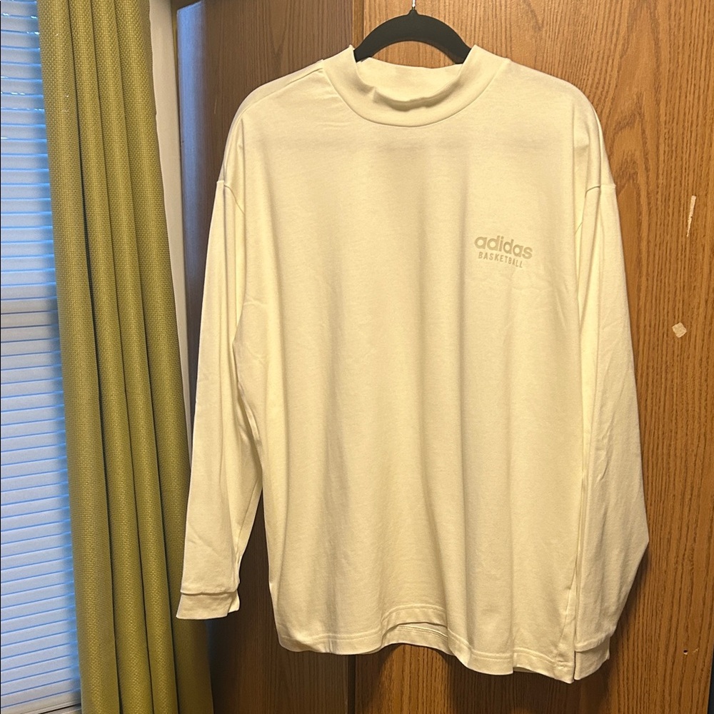 Adidas Women's Cream Long Sleeve Tee